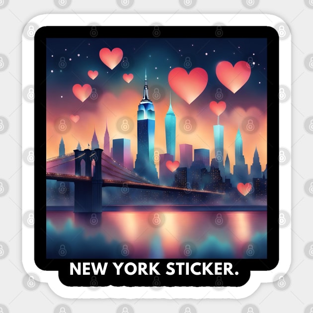 New York City Sticker by BlackMeme94